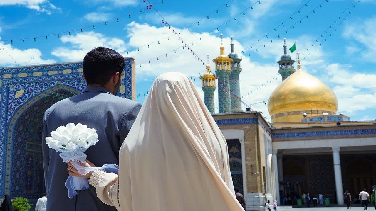 پیوند آسمانی ۱۳۰ زوج جوان به یمن میلاد حضرت زینب(س) در حرم بانوی کرامت