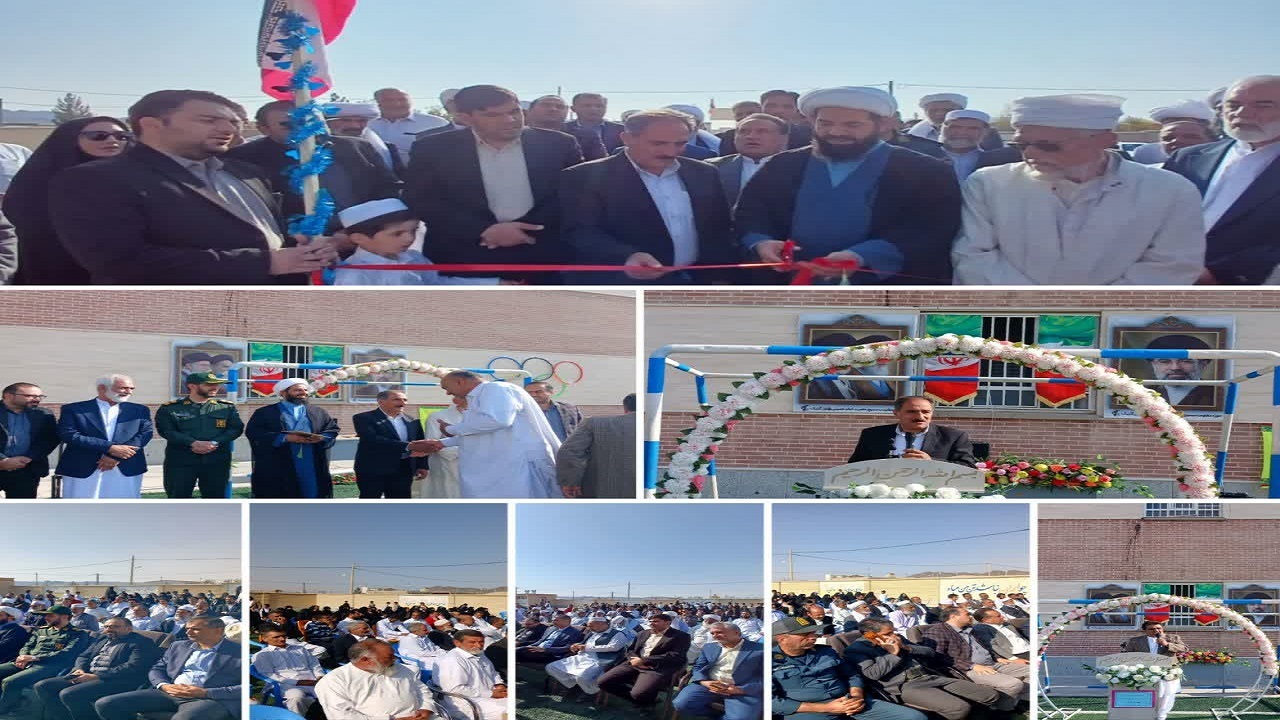 افتتاح زمین چمن مصنوعی در روستای مرزی و عشایری آواز درمیان