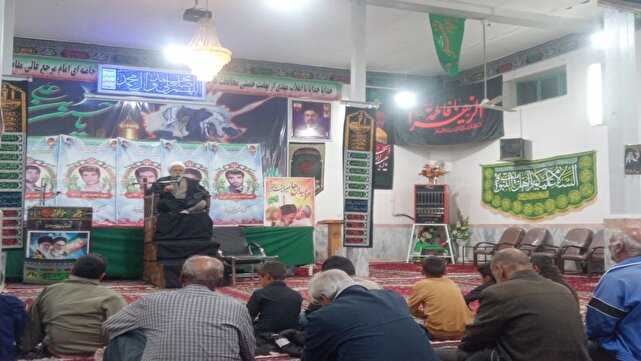 برگزاری مراسم سوگواری حضرت فاطمه زهرا(س) در روستای انارستانک
