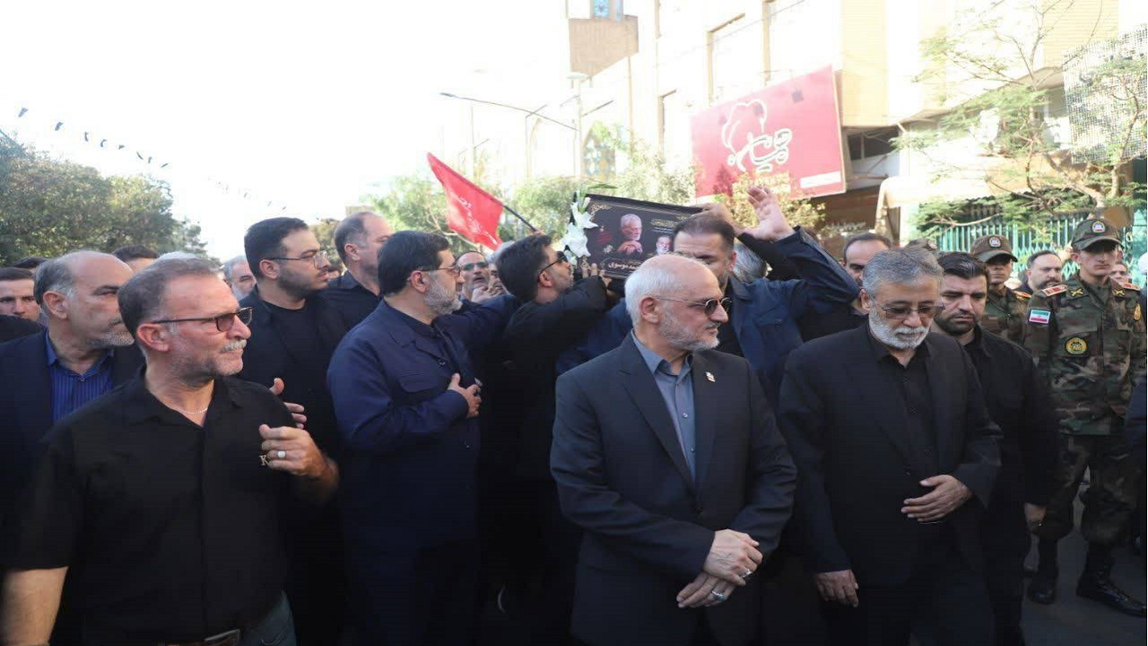 تشییع باشکوه پدر سپهبد شهید سید عبدالرحیم موسوی در قم