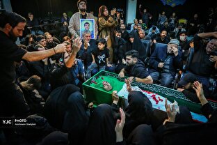مراسم وداع با پیکر مطهر شهید محمدرضا طالبی