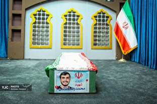مراسم وداع با پیکر مطهر شهید محمدرضا طالبی