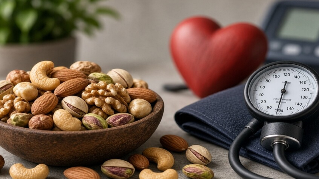 تاثیر مصرف روزانه یک مشت آجیل بر تنظیم فشار خون