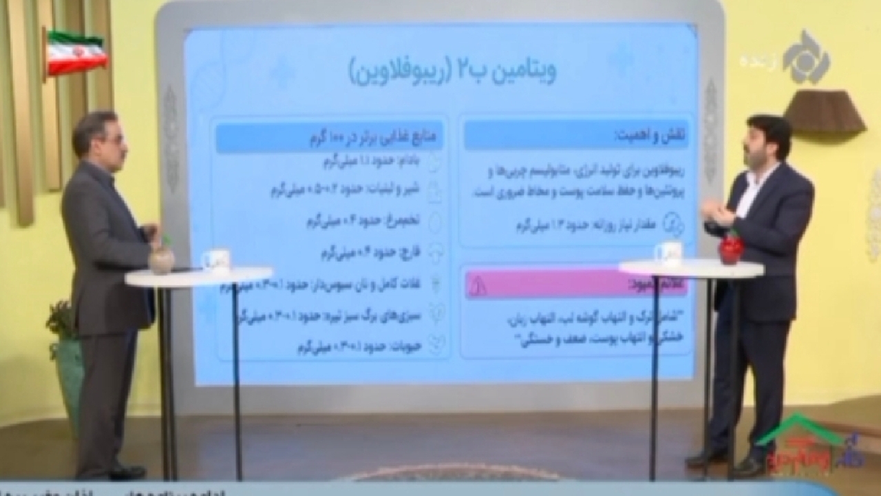 نقش مهم ویتامین B2 در سلامت و تامین انرژی + فیلم