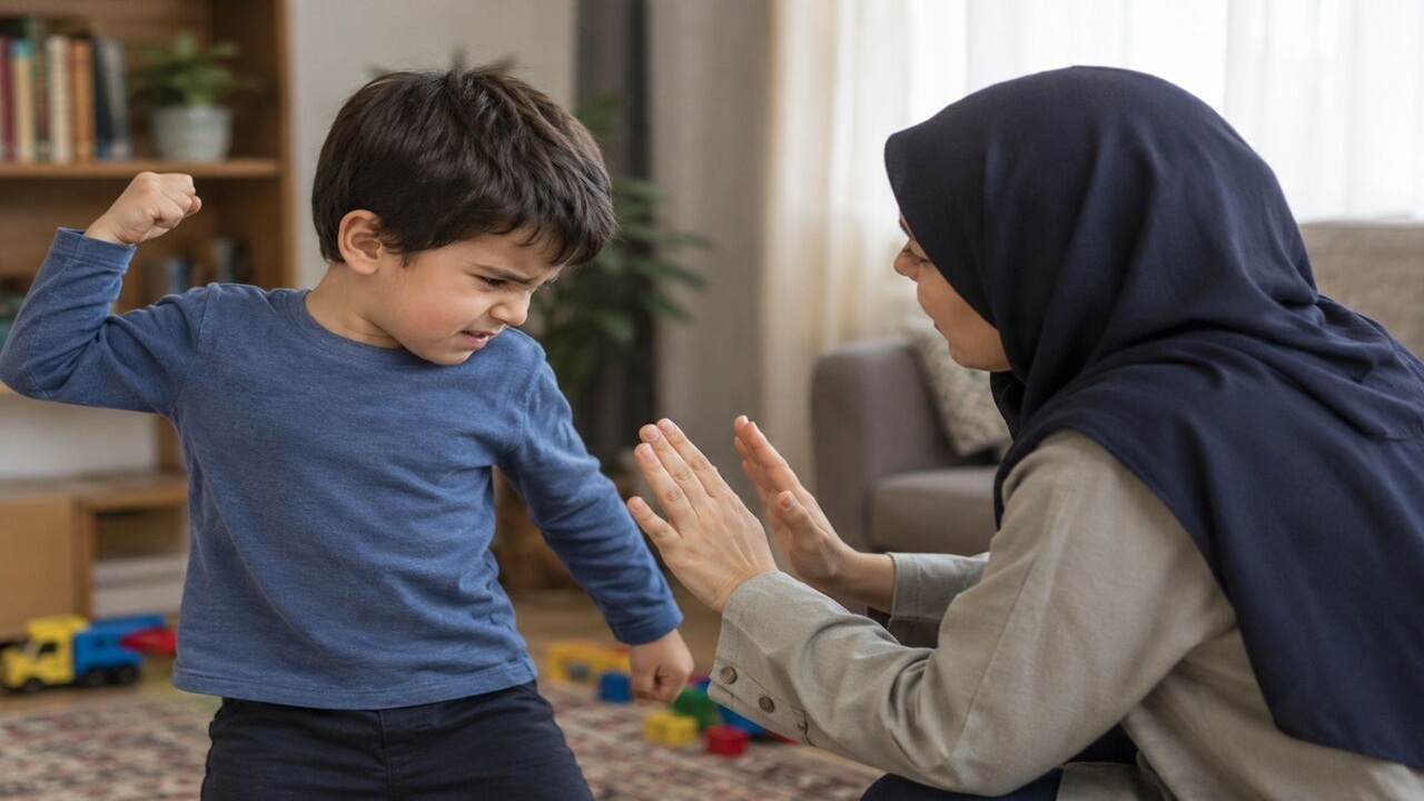 وقتی کودک دست بلند کرد، والد چه کند؟