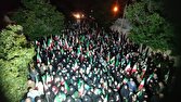 دویست‌وچهلمین شب تجمع مردمی در شیراز/ وقتی روضه و حماسه در هم می‌آمیزد + فیلم