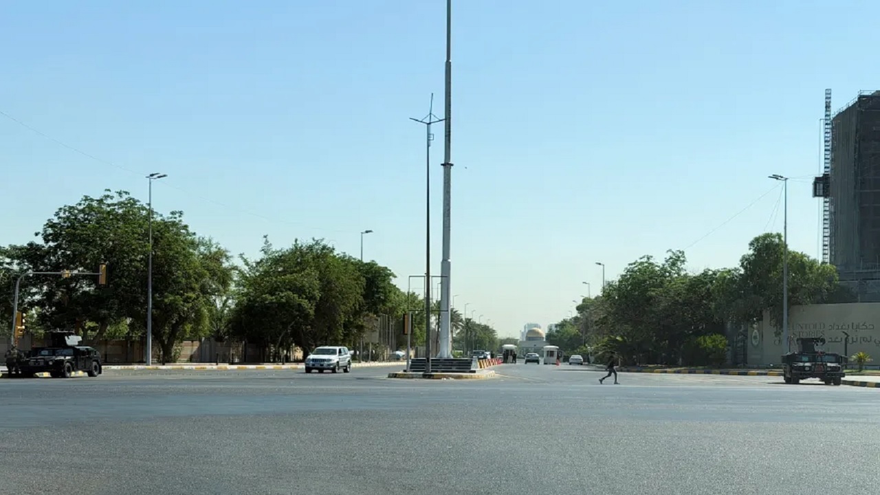سرنگونی یک پهپاد در آسمان بغداد