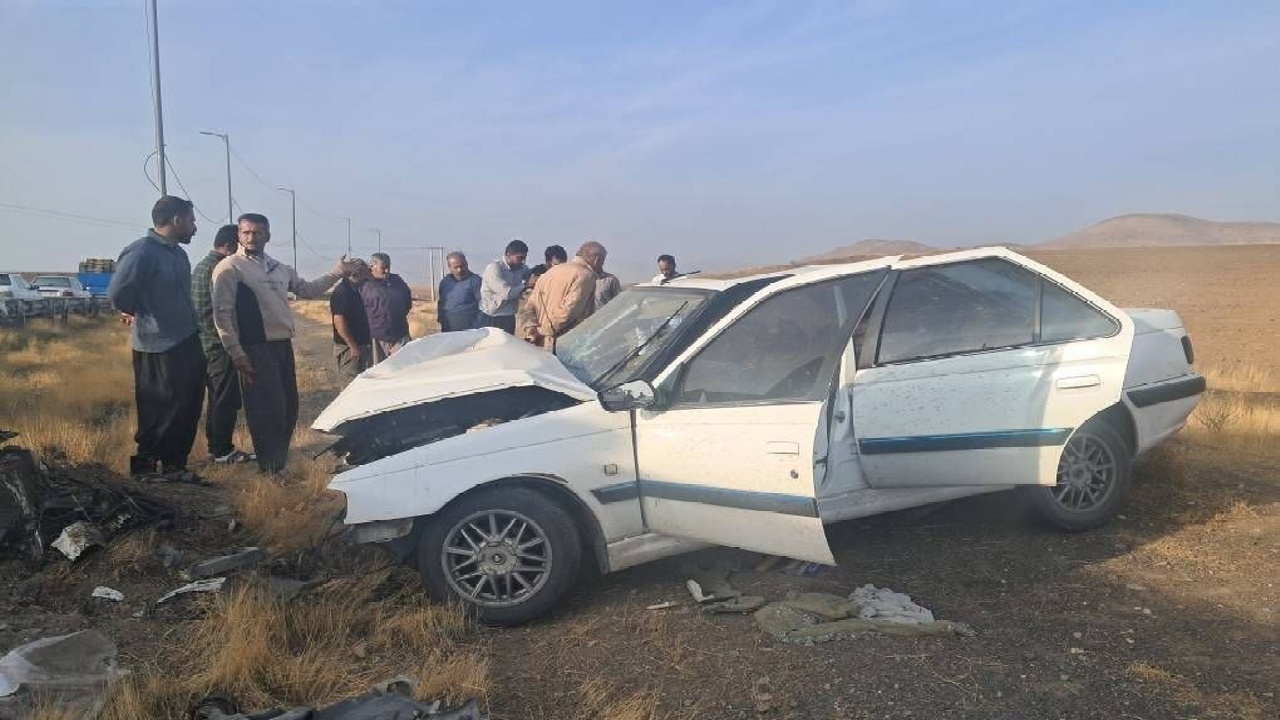 انحراف از جاده پژو پارس در محور میاندوآب _ مهاباد ۴ مصدوم برجا گذاشت
