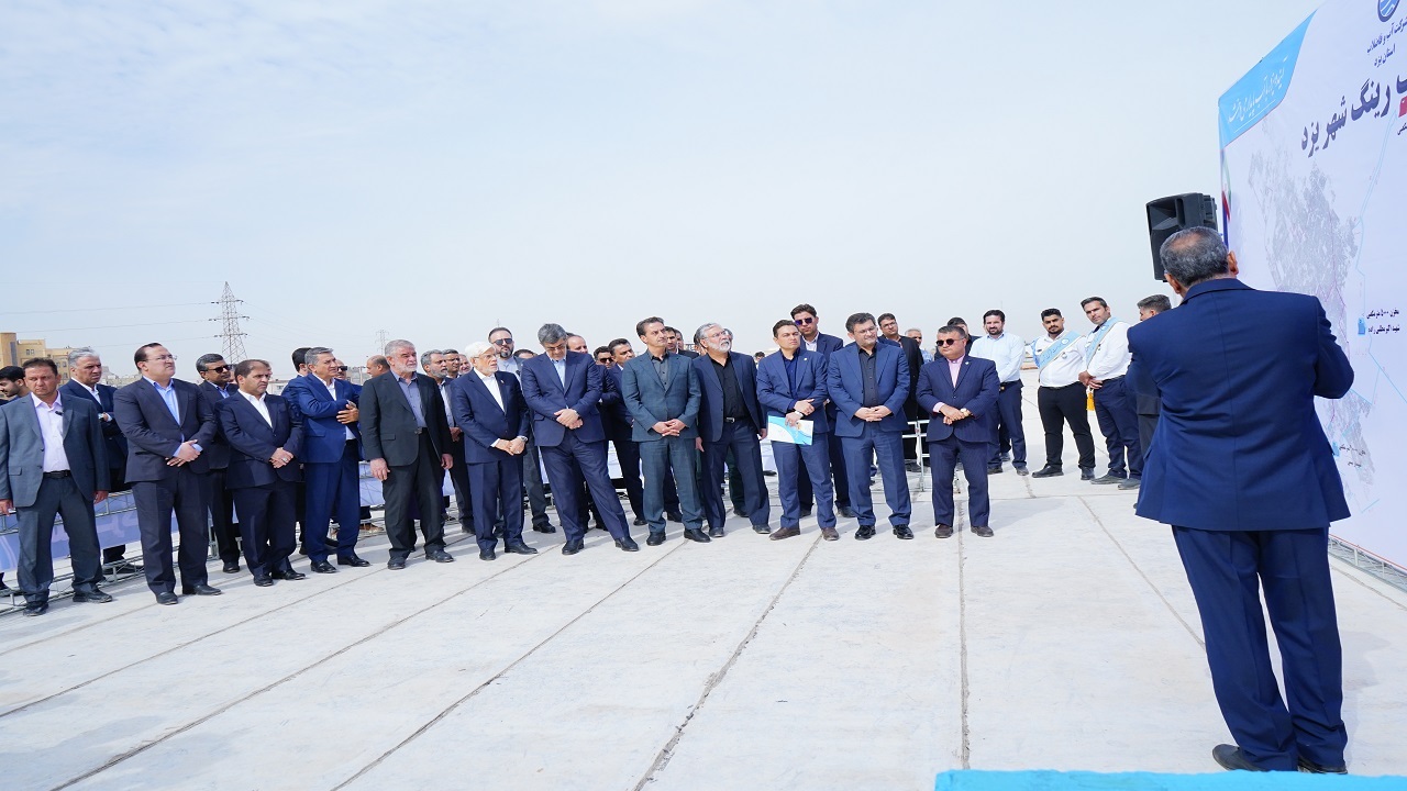 بهره‌برداری از بزرگ‌ترین مخزن رینگ آبرسانی یزد با حضور معاون اول رئیس‌جمهور