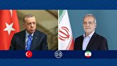 تاکید پزشکیان بر گسترش همکاری‌های ایران با ترکیه در راستای تامین منافع مشترک