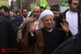 آیت الله هاشمی رفسنجانی در جمع راهپیمایان 22 بهمن