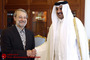 دیدار لاریجانی رییس مجلس با امیر قطر‎