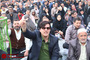 صحن‌های حرم مطهر رضوی در هنگام سخنرانی رهبر معظم انقلاب