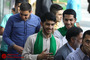 صحن‌های حرم مطهر رضوی در هنگام سخنرانی رهبر معظم انقلاب
