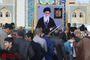 صحن‌های حرم مطهر رضوی در هنگام سخنرانی رهبر معظم انقلاب
