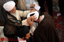 مراسم عمامه گذاری طلاب توسط آیت الله مکارم شیرازی - قم