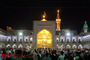 آذین بندی حرم مطهر رضوی در شب ولادت امیرالمومنین 