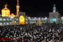 آذین بندی حرم مطهر رضوی در شب ولادت امیرالمومنین 
