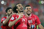 دیدار تیم های فوتبال پرسپولیس ایران و بنیادکار ازبکستان