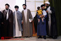 مراسم عمامه گذاری طلاب توسط آیت الله مصباح یزدی - قم 