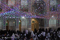 آذین بندی و چراغانی حرم رضوی در شب نیمه شعبان 