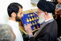 دیدار جمعی از بسیجیان مدال آور المپیادهای علمی با رهبر معظم انقلاب