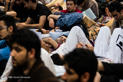 اعتکاف دانشجویان در دانشگاه تهران