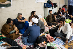 اعتکاف دانشجویان در دانشگاه تهران