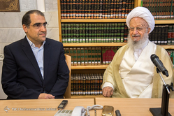 دیدار وزیر بهداشت با مراجع عظام - قم