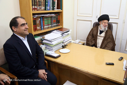 دیدار وزیر بهداشت با مراجع عظام - قم