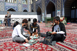 مراسم اعتکاف در مسجد گوهرشاد حرم امام رضا(ع)