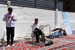 مراسم اعتکاف در مسجد گوهرشاد حرم امام رضا(ع)