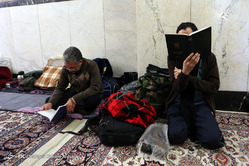 مراسم اعتکاف در مسجد گوهرشاد حرم امام رضا(ع)