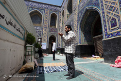 مراسم اعتکاف در مسجد گوهرشاد حرم امام رضا(ع)