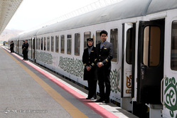 ورود اولین قطار پنج ستاره فدک به شیراز