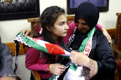 آزادکردن دختر 12 ساله فلسطینی از بند زندان‌های رژیم صهیونیستی در کرانه باختری
