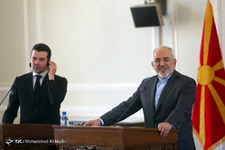 دیدار و نشست خبری وزرای امور خارجه ایران ومقدونیه