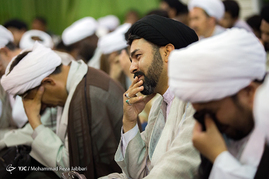 مراسم وداع با پیکر شهدای مدافع حرم - قم‎
