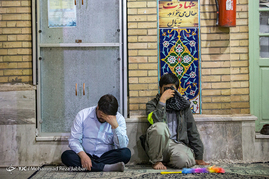 مراسم وداع با پیکر شهدای مدافع حرم - قم‎
