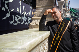 عزاداری خادمان حرم حضرت معصومه (س) در سالروز شهادت امام موسی کاظم (ع)
