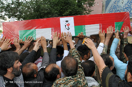 تشییع پیکر مطهر چهار شهید مدافع حرم -مشهد
