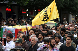 تشییع پیکر مطهر چهار شهید مدافع حرم -مشهد
