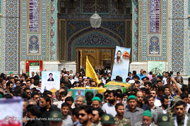تشییع پیکر مطهر چهار شهید مدافع حرم -مشهد
