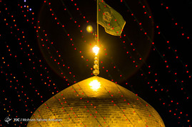 آذین بندی و  چراغانی حرم رضوی به مناسبت اعیاد شعبانیه