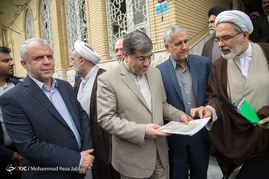 دیدار وزیر ارشاد و رئیس سازمان حج و زیارت با علما و مراجع تقلید
