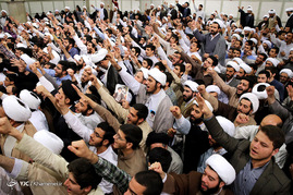دیدار مدیران، مدرسان و طلاب حوزه‌های علمیه استان تهران با رهبر معظم انقلاب	
