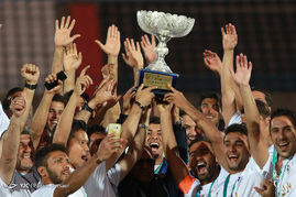 جشن قهرمانی تیم فوتبال پیکان‎
