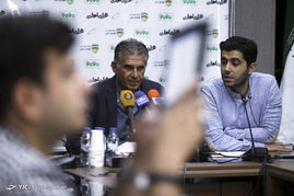 برگزاری نشست مطبوعاتی رئیس فدراسیون و سرمربی تیم ملی فوتبال
