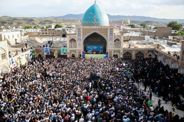 سخنرانی احمدی نژاد به مناسبت نیمه شعبان در مسجد جامع زنجان	

