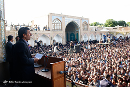 سخنرانی احمدی نژاد به مناسبت نیمه شعبان در مسجد جامع زنجان	
